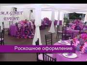 Оформление живыми цветами