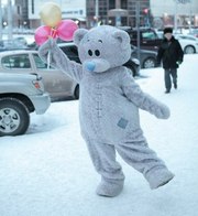 Впервые в Алматы! Оригинальное поздравление от Мишки Тедди! 