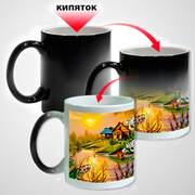 Печать на кружках хамелеон. Нанесение Вашего логотипа, рисунка,  фотогра