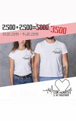 Печать на футболках парных. Нанесение на футболки парные логотипов,  на